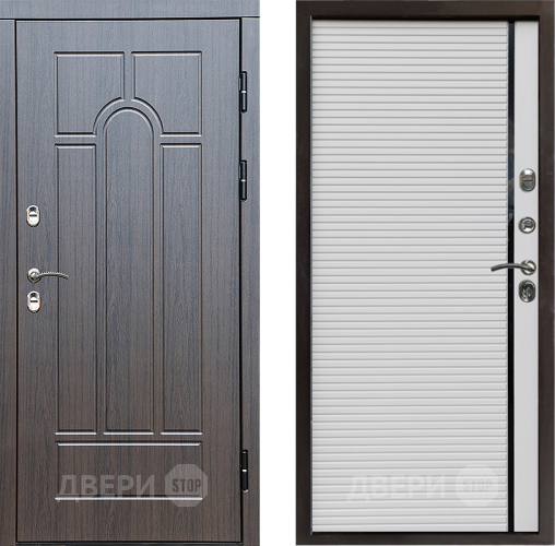 Входная металлическая Дверь Престиж TERMO с терморазрывом Арка Porte Белый в Рузе