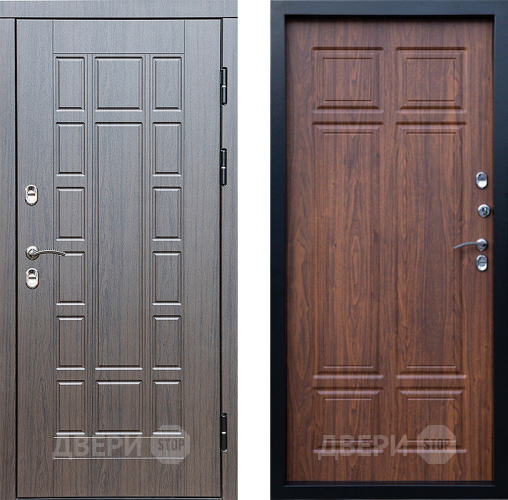 Входная металлическая Дверь Престиж TERMO с терморазрывом Престиж Премиум Орех темный в Рузе