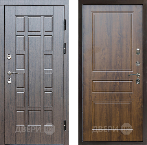 Входная металлическая Дверь Престиж TERMO с терморазрывом Престиж Классика Дуб в Рузе