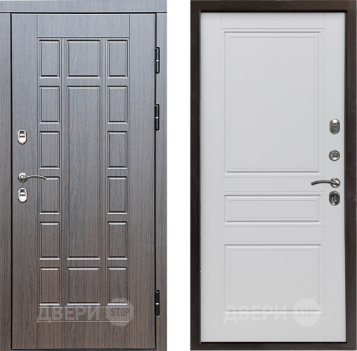 Входная металлическая Дверь Престиж TERMO с терморазрывом Престиж Классика Белый матовый в Рузе