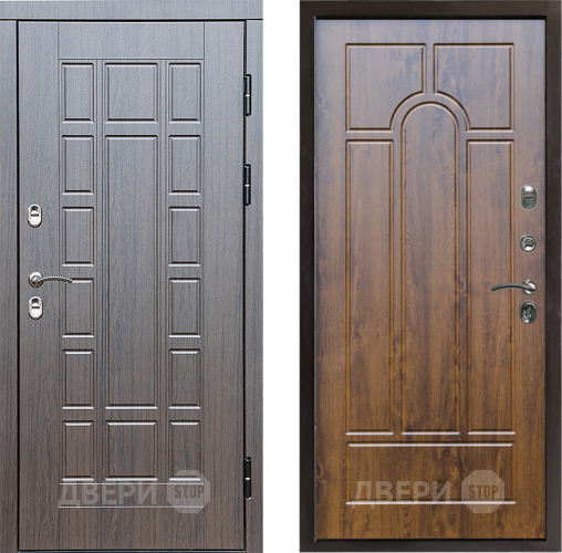 Входная металлическая Дверь Престиж TERMO с терморазрывом Престиж Арка Дуб в Рузе