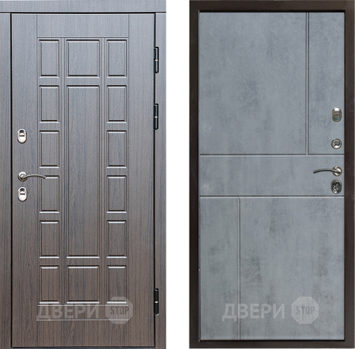 Входная металлическая Дверь Престиж TERMO с терморазрывом Престиж Горизонт Бетон темный в Рузе
