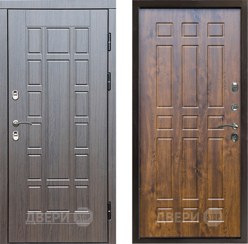 Входная металлическая Дверь Престиж TERMO с терморазрывом Престиж Спарта Дуб в Рузе