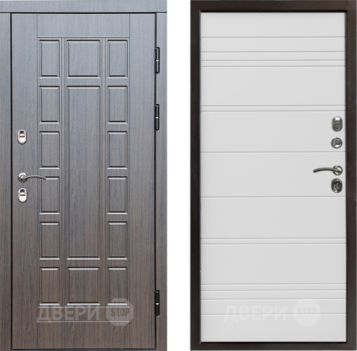 Входная металлическая Дверь Престиж TERMO с терморазрывом Престиж Line Белый в Рузе