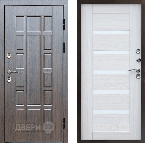 Входная металлическая Дверь Престиж TERMO с терморазрывом Престиж Царга Лиственница белая в Рузе