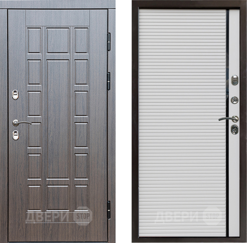 Входная металлическая Дверь Престиж TERMO с терморазрывом Престиж Porte Белый в Рузе