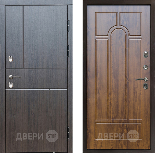 Входная металлическая Дверь Престиж TERMO с терморазрывом Горизонт Венге Арка Дуб в Рузе