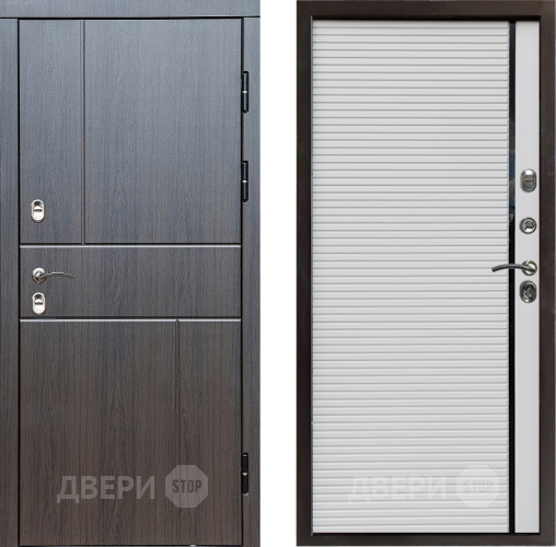 Входная металлическая Дверь Престиж TERMO с терморазрывом Горизонт Венге Porte Белый в Рузе