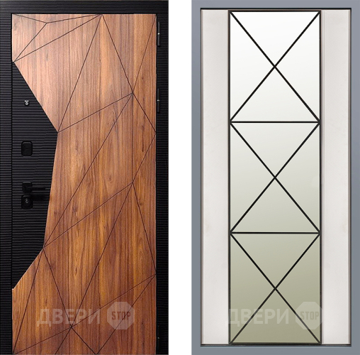 Дверь Заводские двери Морра Зеркало Перфекто Структурное дерево в Рузе