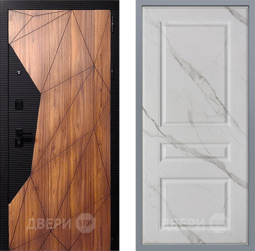 Дверь Заводские двери Морра Стокгольм Мрамор белый в Рузе