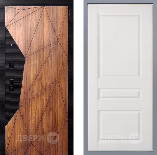 Дверь Заводские двери Морра Стокгольм Белый софт в Рузе