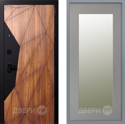 Дверь Заводские двери Морра Зеркало Модерн Грей софт в Рузе