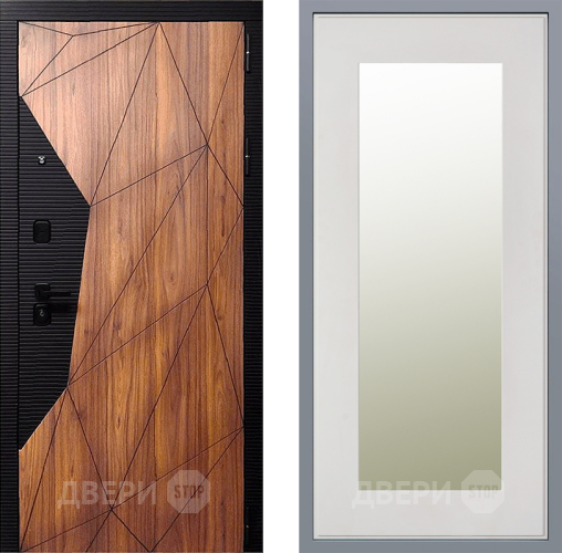 Дверь Заводские двери Морра Зеркало Модерн Белый софт в Рузе