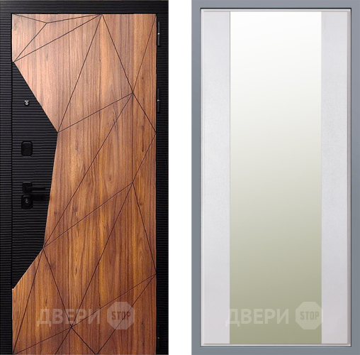 Дверь Заводские двери Морра Зеркало Макси Белый шелк в Рузе