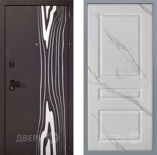 Дверь Заводские двери Леванте Стокгольм Мрамор белый в Рузе