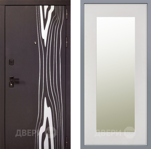 Дверь Заводские двери Леванте Зеркало Модерн Белый софт в Рузе