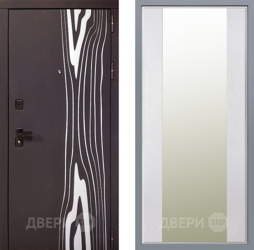 Дверь Заводские двери Леванте Зеркало Макси Белый шелк в Рузе