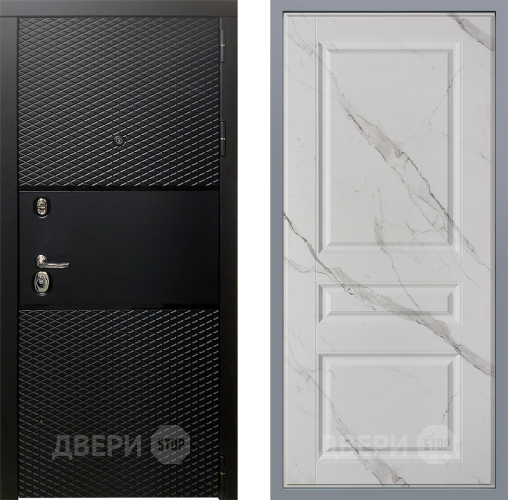 Дверь Заводские двери Тефлон Стокгольм Мрамор белый в Рузе