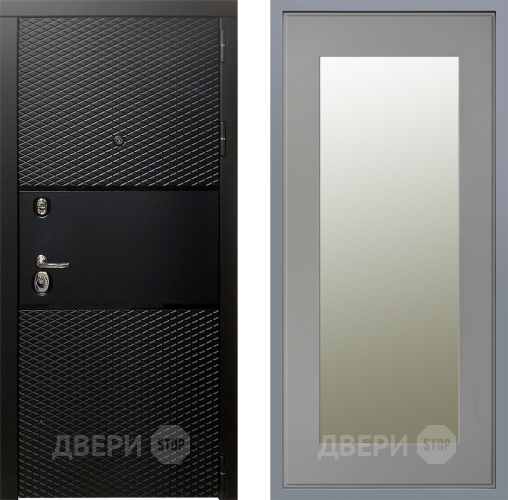 Дверь Заводские двери Тефлон Зеркало Модерн Грей софт в Рузе