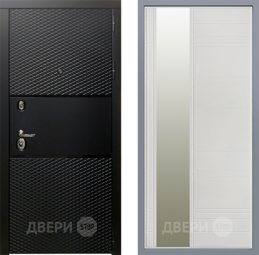 Дверь Заводские двери Тефлон Зеркало Лира Белый софт в Рузе