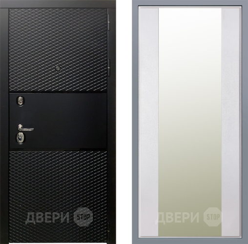 Дверь Заводские двери Тефлон Зеркало Макси Белый шелк в Рузе