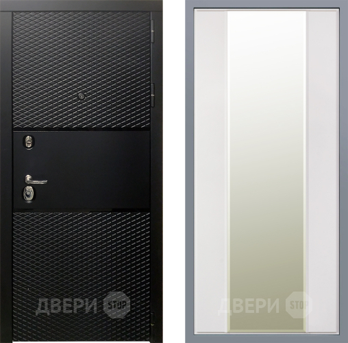 Дверь Заводские двери Тефлон Зеркало Макси Белый матовый в Рузе