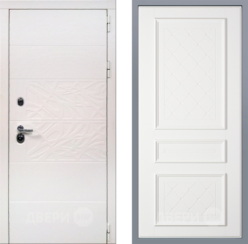 Дверь Заводские двери Дэко Вайт Урбино Белый софт в Рузе
