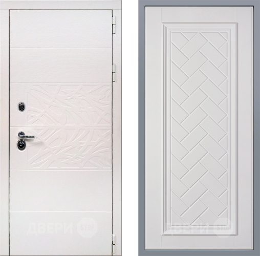 Дверь Заводские двери Дэко Вайт Упра Белый софт в Рузе