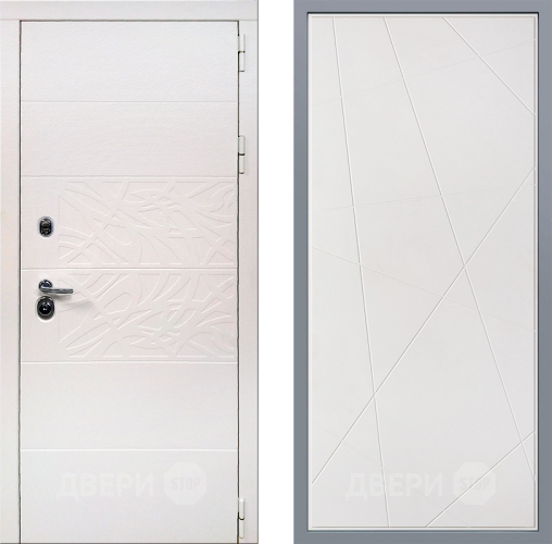 Дверь Заводские двери Дэко Вайт Флитта Белый софт в Рузе