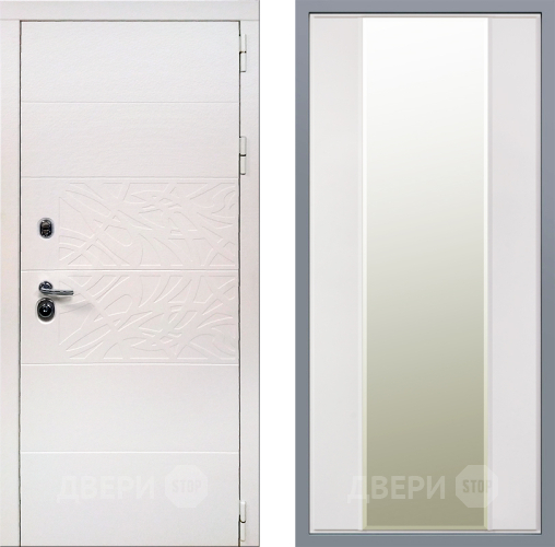 Дверь Заводские двери Дэко Вайт Зеркало Макси Белый матовый в Рузе