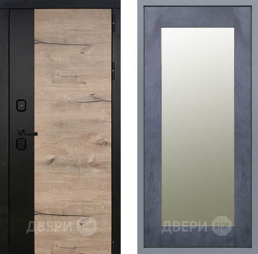 Дверь Заводские двери Ларте Зеркало Модерн Бетон темный в Рузе