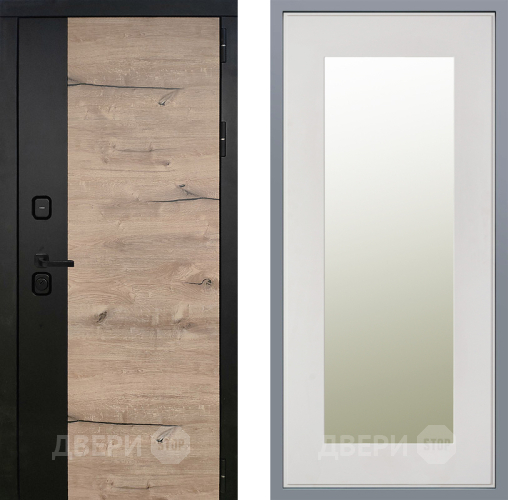 Дверь Заводские двери Ларте Зеркало Модерн Белый софт в Рузе