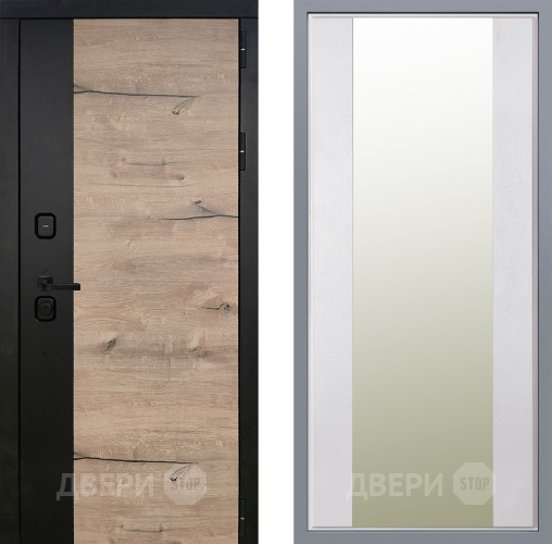 Дверь Заводские двери Ларте Зеркало Макси Белый шелк в Рузе