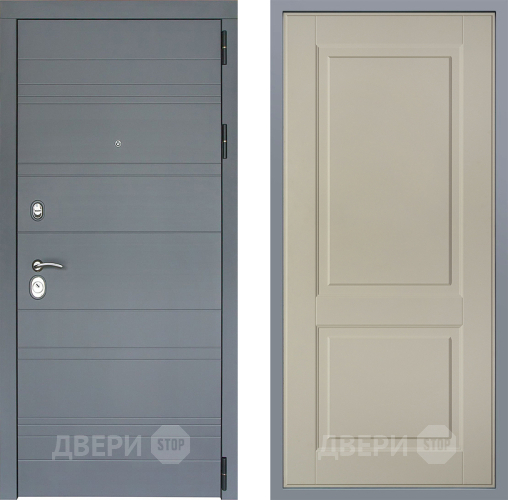 Дверь Заводские двери Лира Софт графит Доррен Шампань в Рузе