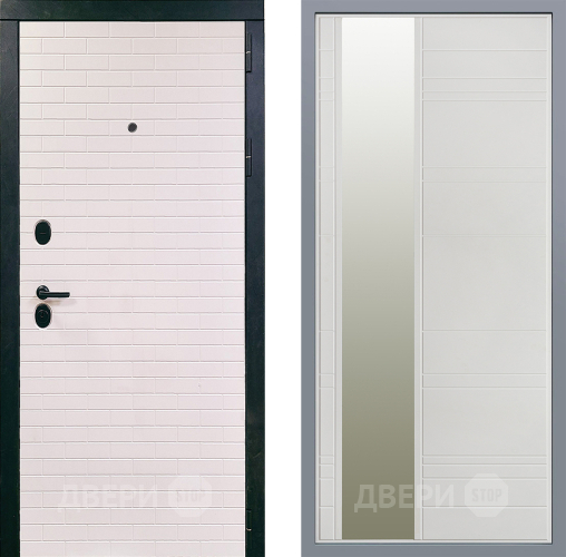 Дверь Заводские двери Сохо Зеркало Лира Белый софт в Рузе