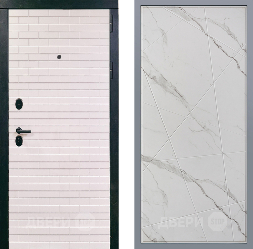 Дверь Заводские двери Сохо Флитта Мрамор белый в Рузе
