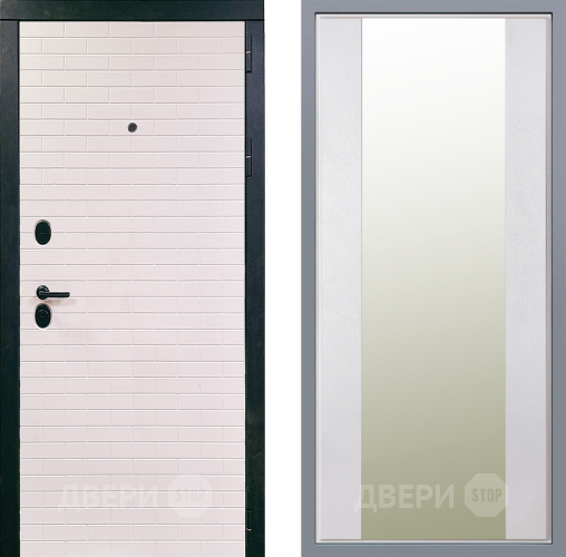 Дверь Заводские двери Сохо Зеркало Макси Белый шелк в Рузе