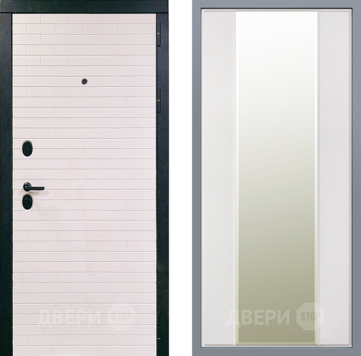 Дверь Заводские двери Сохо Зеркало Макси Белый матовый в Рузе