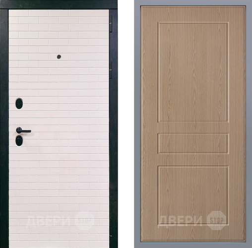 Дверь Заводские двери Сохо К-2 Беленый дуб в Рузе