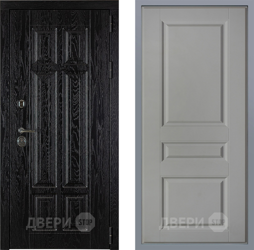 Дверь Заводские двери Мюнхен Стокгольм Грей софт в Рузе