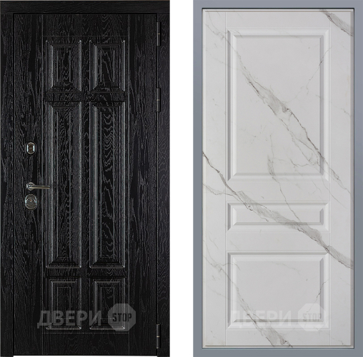 Дверь Заводские двери Мюнхен Стокгольм Мрамор белый в Рузе