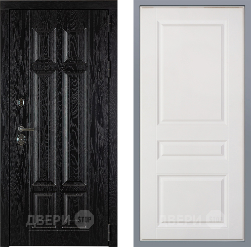 Дверь Заводские двери Мюнхен Стокгольм Белый софт в Рузе