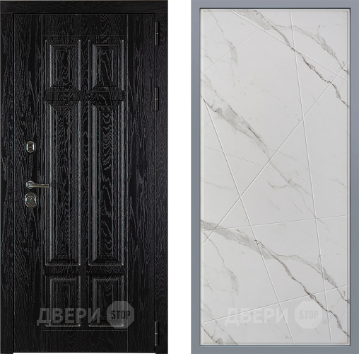 Дверь Заводские двери Мюнхен Флитта Мрамор белый в Рузе