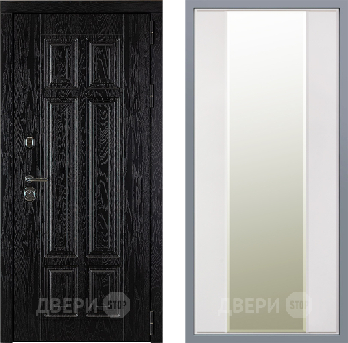 Дверь Заводские двери Мюнхен Зеркало Макси Белый матовый в Рузе