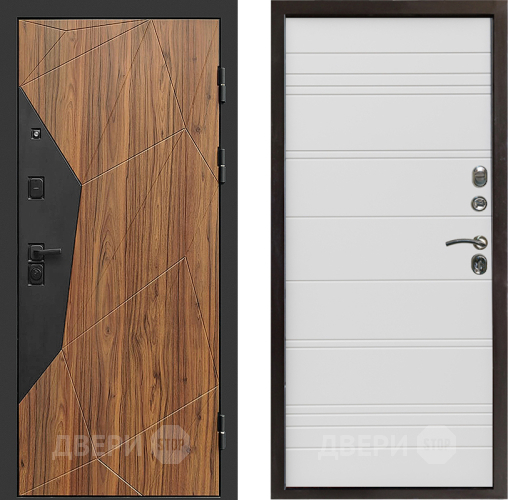 Входная металлическая Дверь Престиж Avangard Line Белый в Рузе