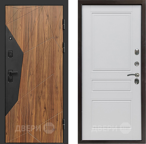 Входная металлическая Дверь Престиж Avangard Классика Белый матовый в Рузе