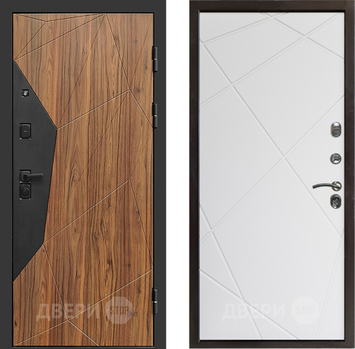 Входная металлическая Дверь Престиж Avangard Лучи Бетон белый в Рузе