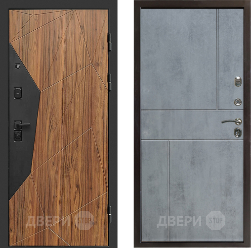 Входная металлическая Дверь Престиж Avangard Горизонт Бетон темный в Рузе