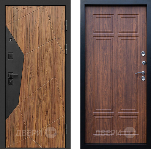 Входная металлическая Дверь Престиж Avangard Премиум Орех темный в Рузе