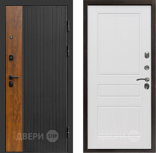 Входная металлическая Дверь Престиж Prestizh Классика Белое дерево в Рузе